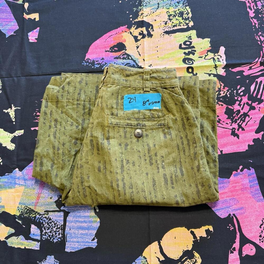 Vintage NWT 80s RARE Leggoons Camo Shorts Mens Military Deadstock Size 24 8”‎ IS - Picture 6 of 6